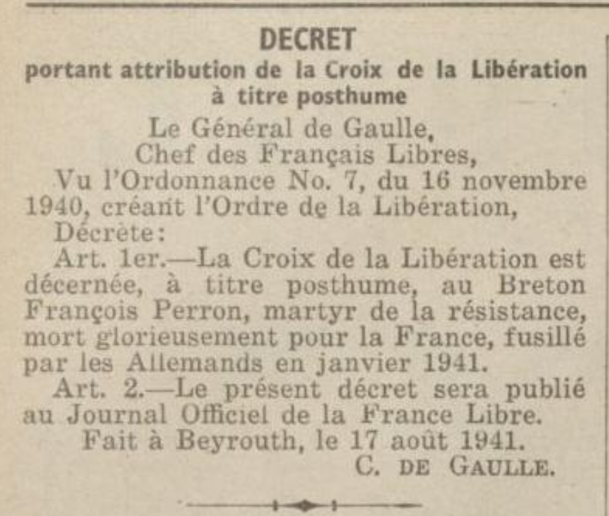 Decret peron